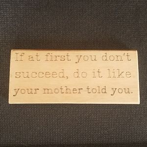 Decorative wooden sign